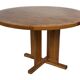 Table à manger ovale en pin, années 1970