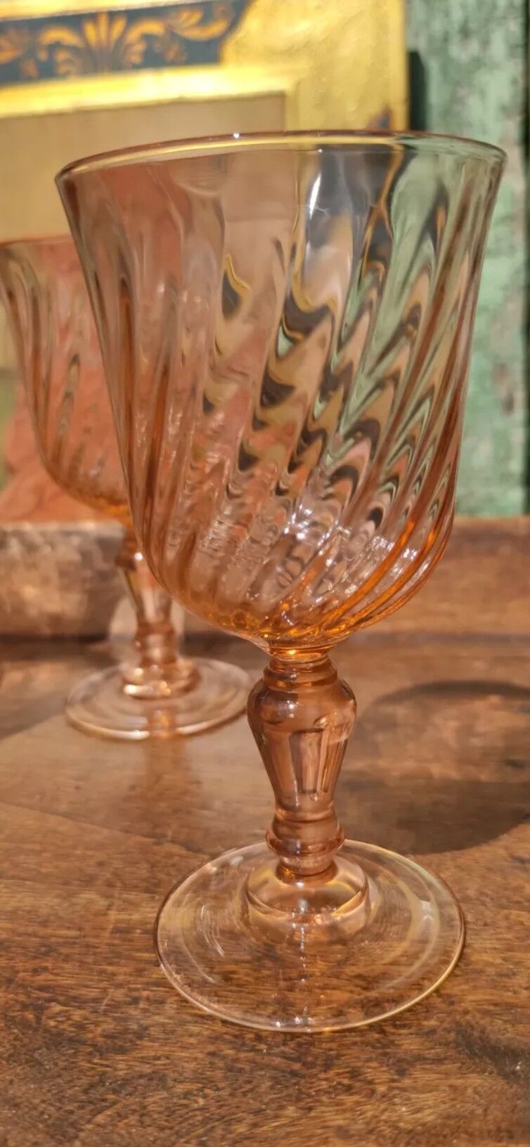 Rosaline D'arcoroc Luminarc pink wine glasses