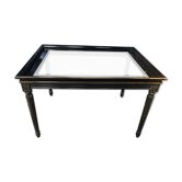 Louis XVI blackened wooden coffee table