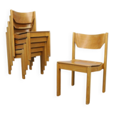 Set of 6 Dining Chairs, 1970s