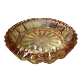 Cendrier vintage en verre orange