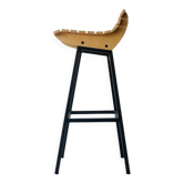 Wood and iron stool