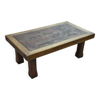 Pierre Garnier ceramic coffee table from Herbiers