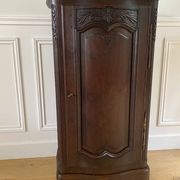 Jam cupboard, entrance furniture, antique carved solid oak occasional furniture