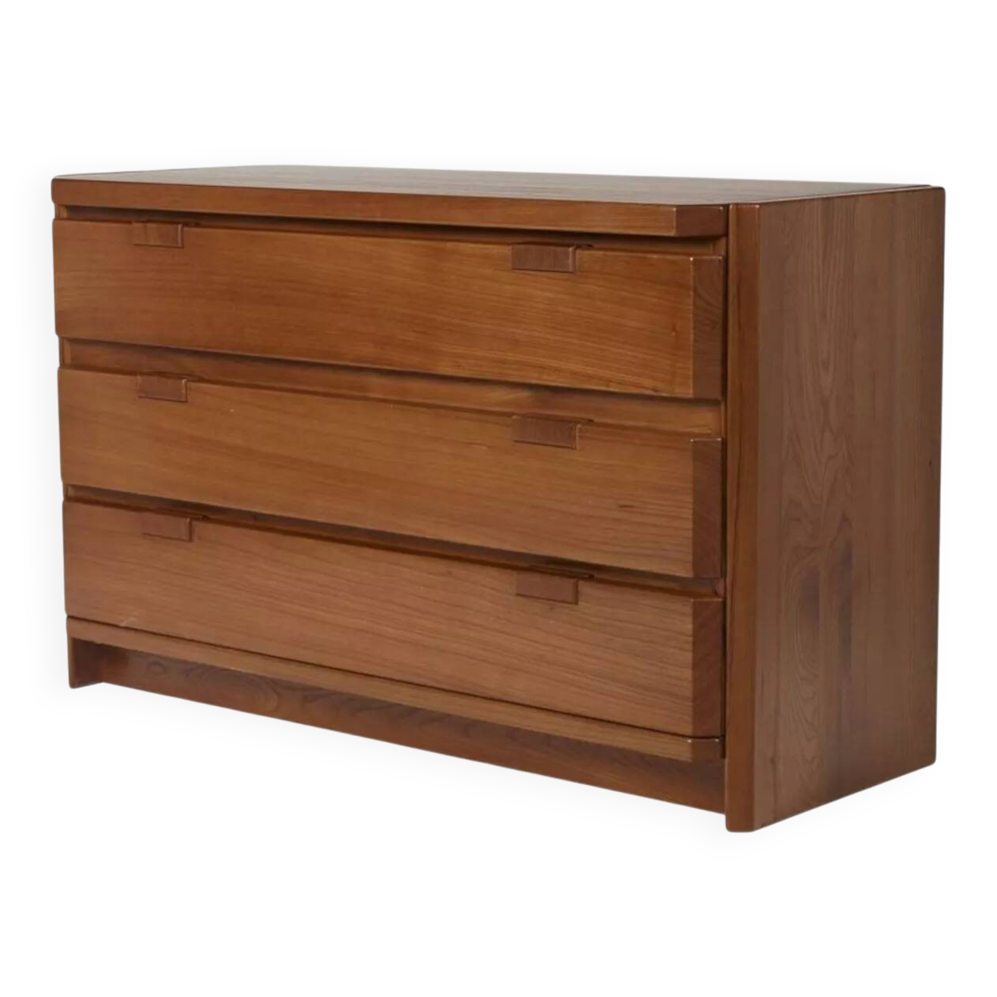 Elm wood chest of drawers by Luigi Gorgoni