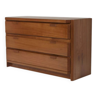 Elm wood chest of drawers by Luigi Gorgoni