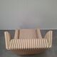 Fauteuil à oreilles de style mid-century moderne
