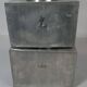 Ancient Japanese large lacquered wooden tea box with 2 tin compartments C99