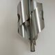 Suspension, brushed aluminum chandelier, Space Age style 1970s