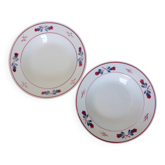 2 Céranord St Amand Adeline soup plates 210604