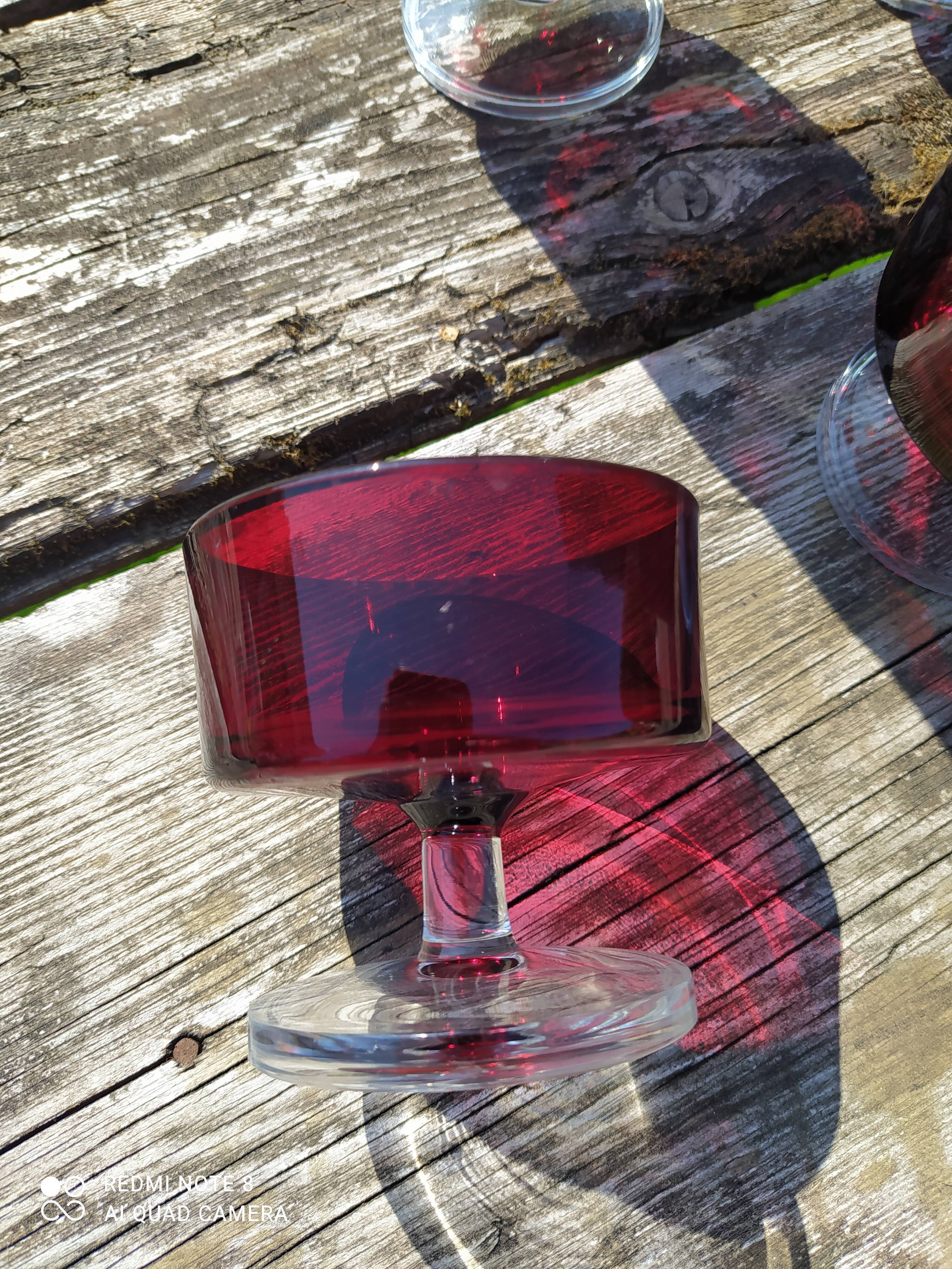 Lot de 12 coupes a dessert vintage Luminarc