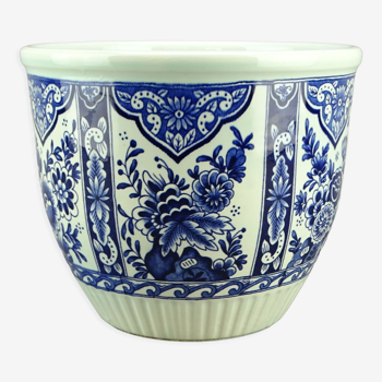 Delft Boch Royal Sphinx earthenware pot cache