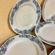 Longchamp Terre De Fer Alesia - 6 flat plates in antique earthenware
