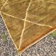 Large ochre and mustard Moroccan Mrirt rug 350x300 cm – diamond pattern