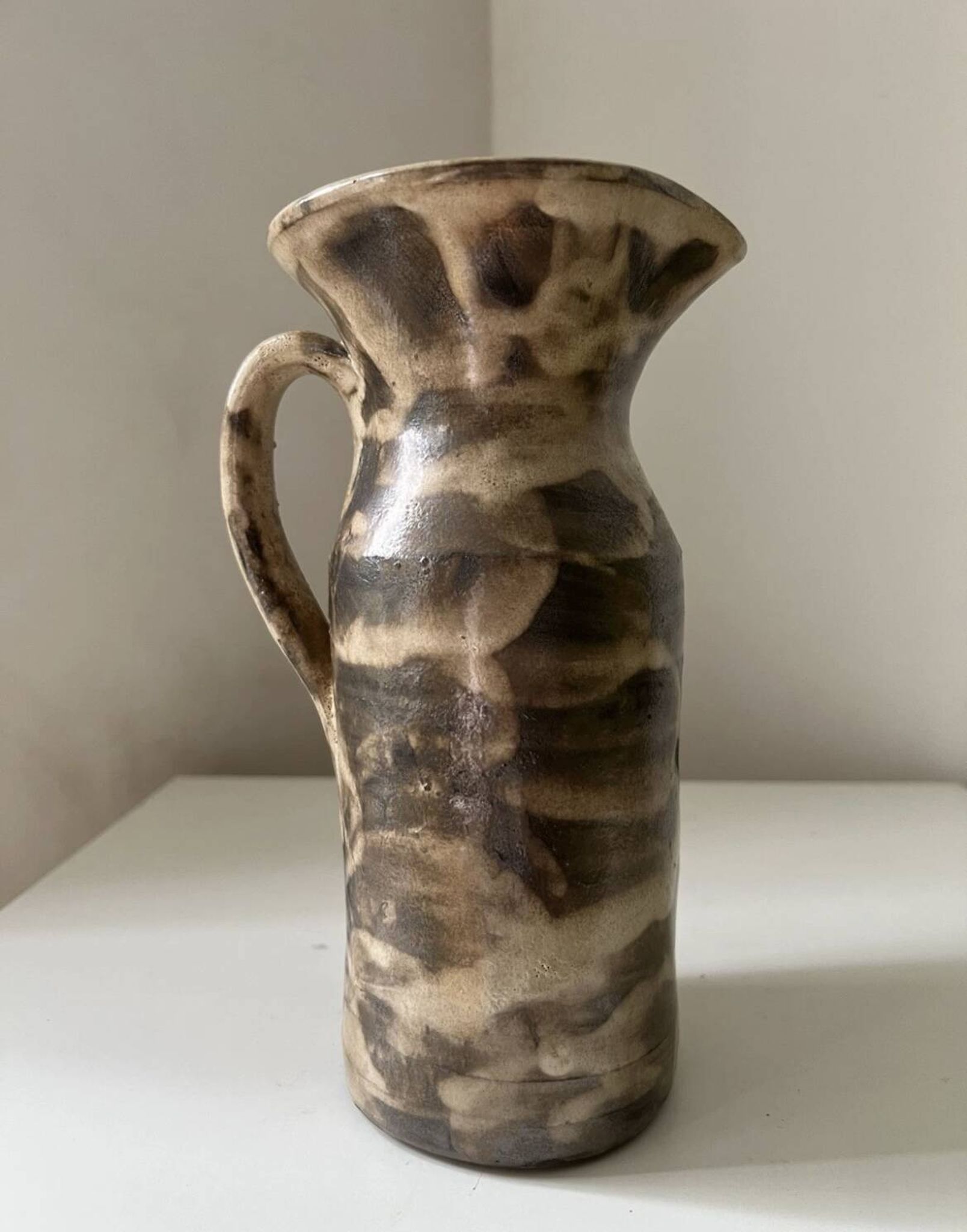 Vintage 1960s Vallauris Ceramic Pitcher