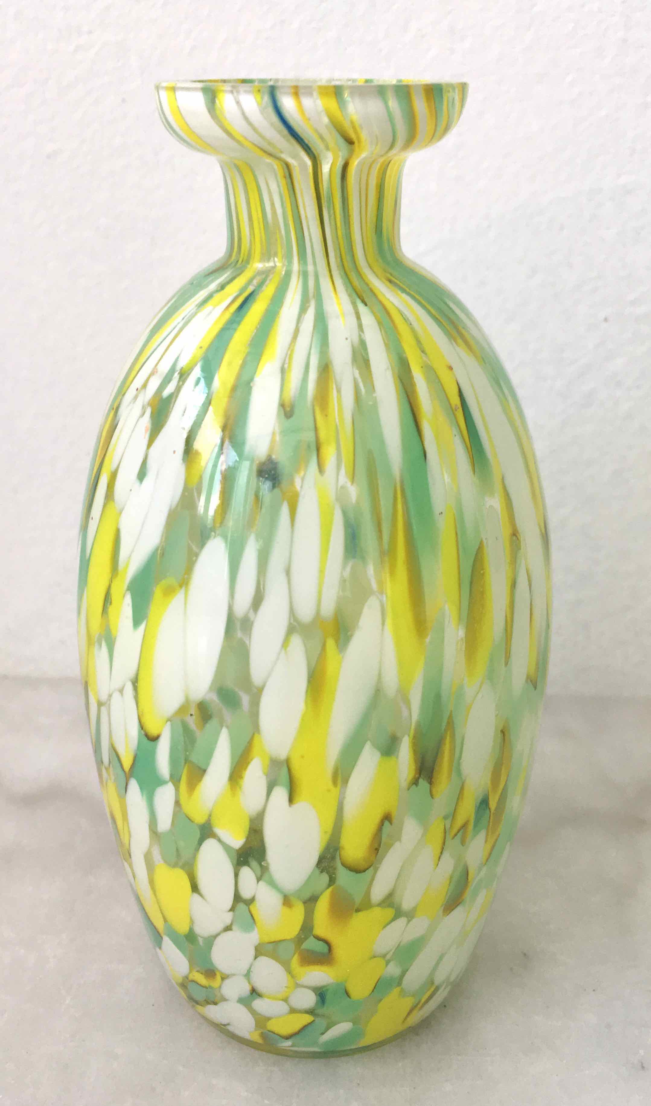 Speckled glass bottle 1930