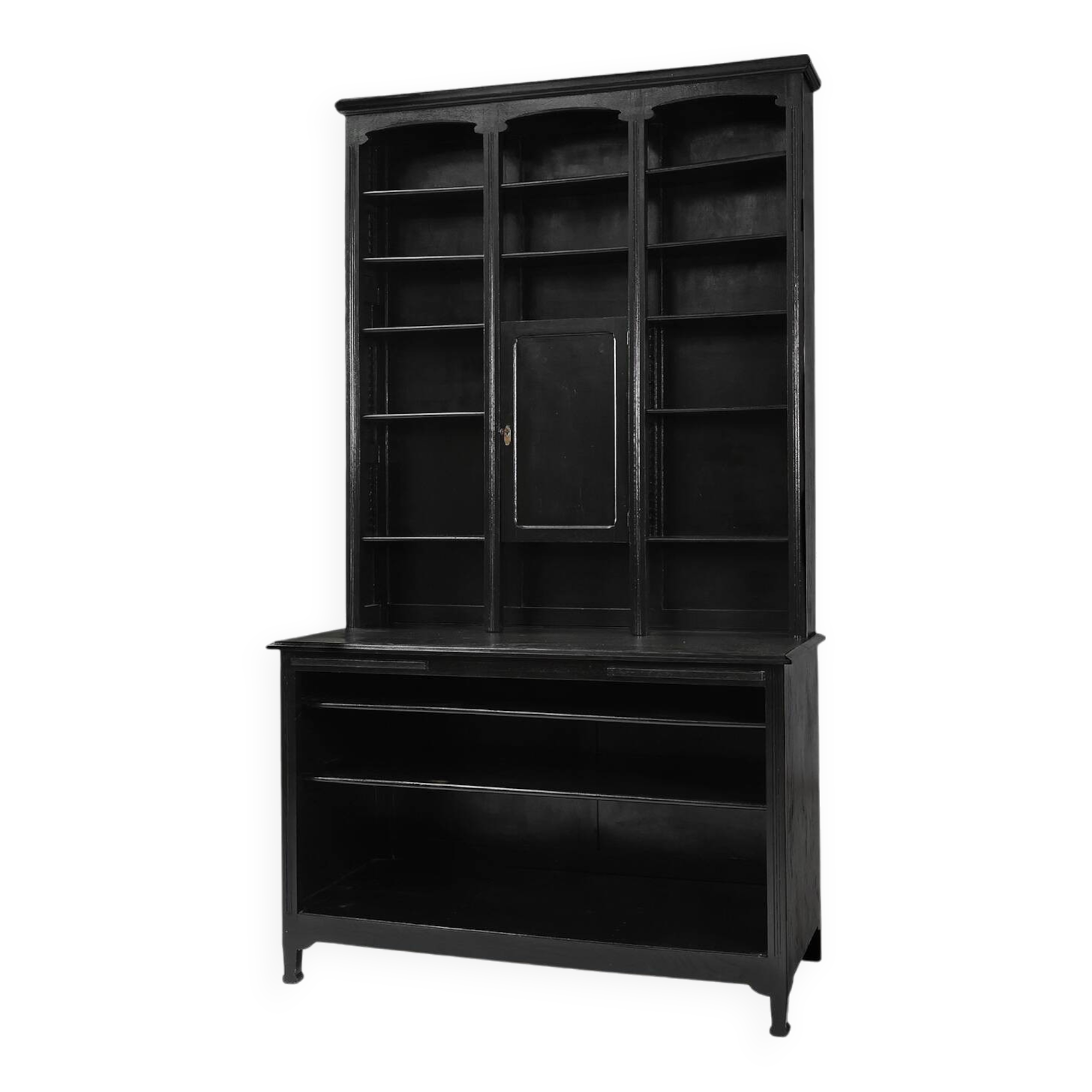 Impressive Art Nouveau Farmacist Cabinet in oak, France ca. 1910