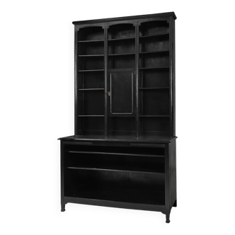 Impressive Art Nouveau Farmacist Cabinet in oak, France ca. 1910