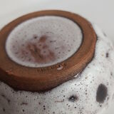 Breakfast service "fat lava" stamped "Vallauris"