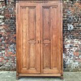Very large antique wardrobe, vintage dressing furniture.