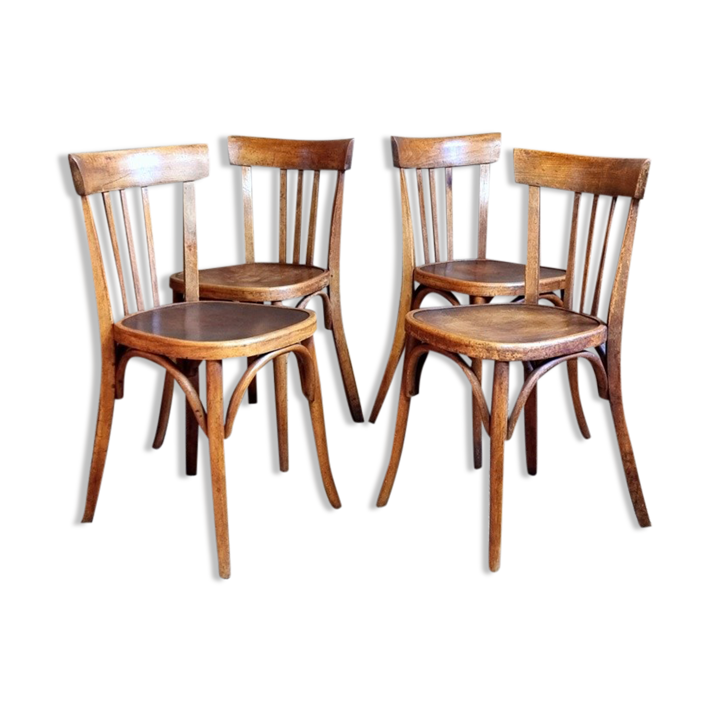 Set 4 chairs fischel bistro 30s/40s
