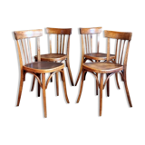 Set 4 chairs fischel bistro 30s/40s