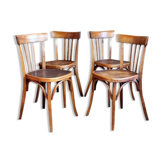 Set 4 chairs fischel bistro 30s/40s