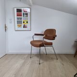 Vintage two-tone skai armchair