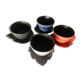 Suite of Asian teacups