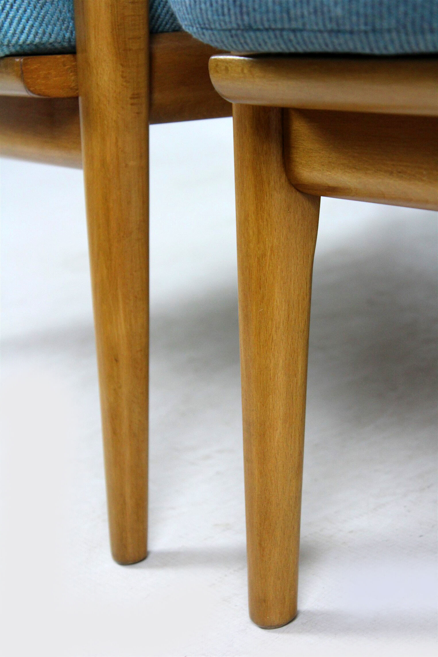 Mid-Century Scandinavian Blue & Turquoise Armchairs, 1960s, Set of 2