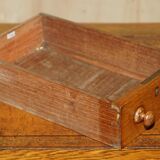 Victorian oak desk with hand-dyed leather.