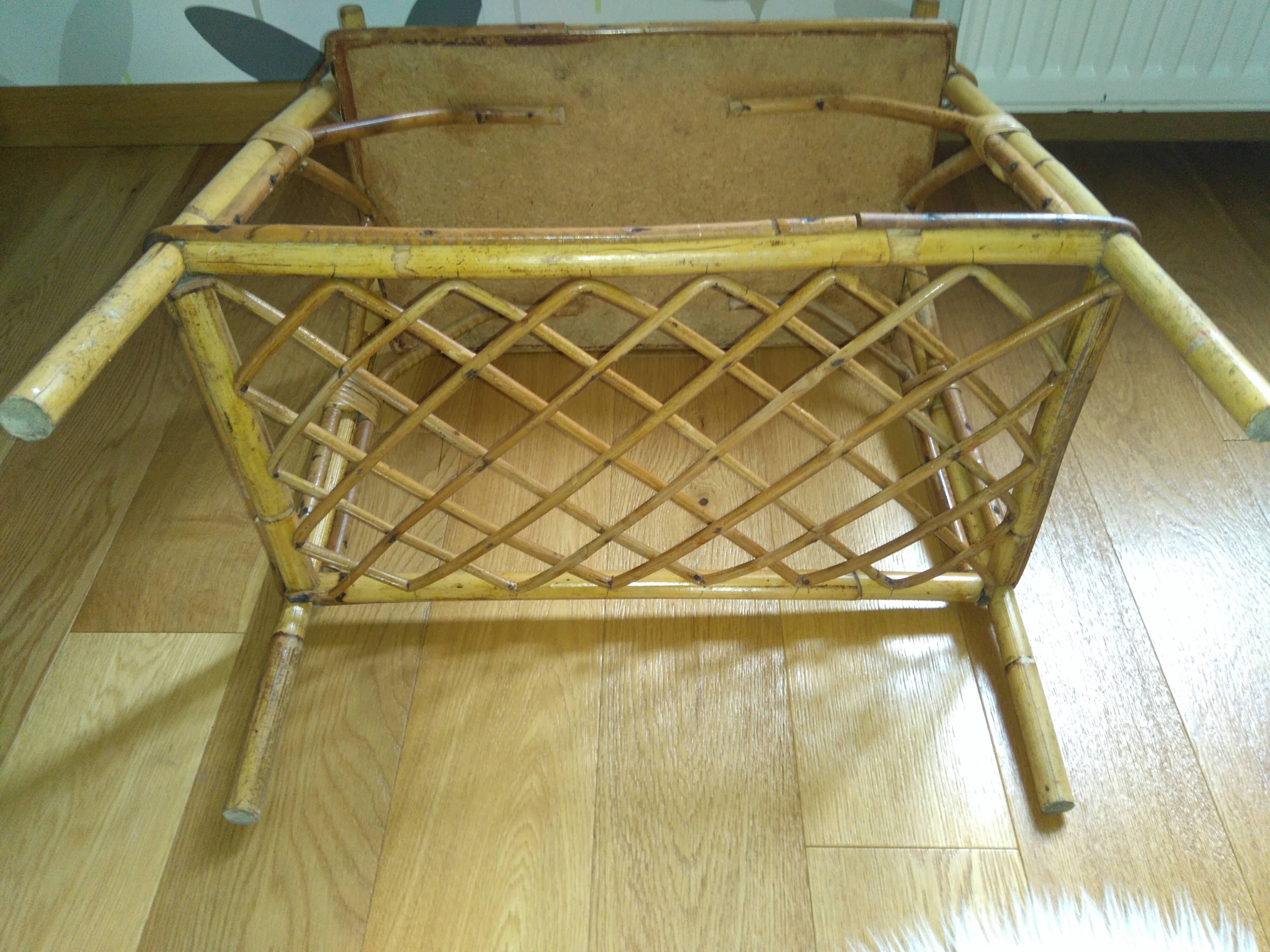 Rattan bedside table