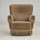 1960s, Danish armchair, furniture velour, beech wood.