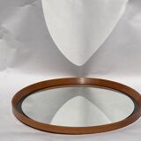 Miroir suédois en teck par Uno &Östen Kristiansson pour Luxus 50cm