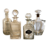 Ensemble de 4 carafes vintage