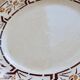 Assiette à dessert vintage terre de fer Onnaing – Décor géométrique