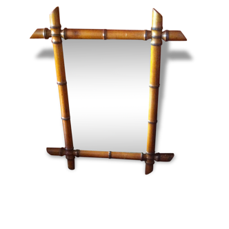 Miroir "bambou" rétro