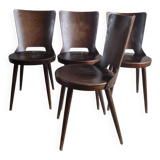 Set of 4 Scandinavian chairs from the 1960s.