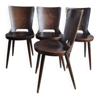 Set of 4 Scandinavian chairs from the 1960s.