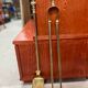 Vintage brass fireplace servant