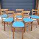 6 vintage bistro chairs