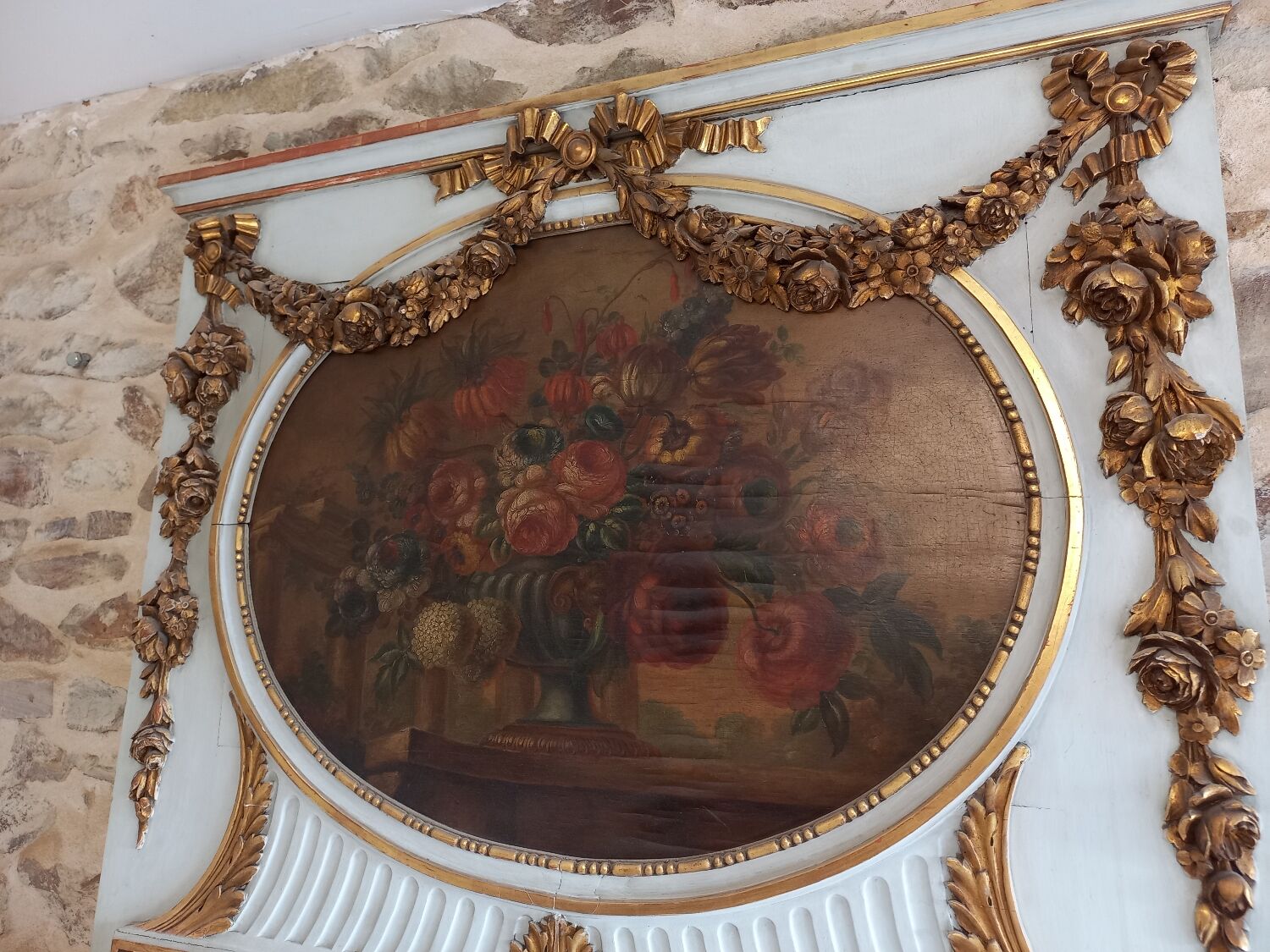 Trumeau XIXth style Louis XVI 235x110cm