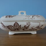 Iron earth vegetable bowl decorated with butterflies - Primrose model