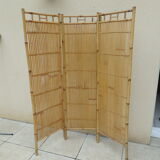 Vintage 60s rattan bamboo screen