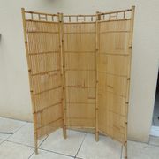 Paravent vintage année 60 rotin bambou