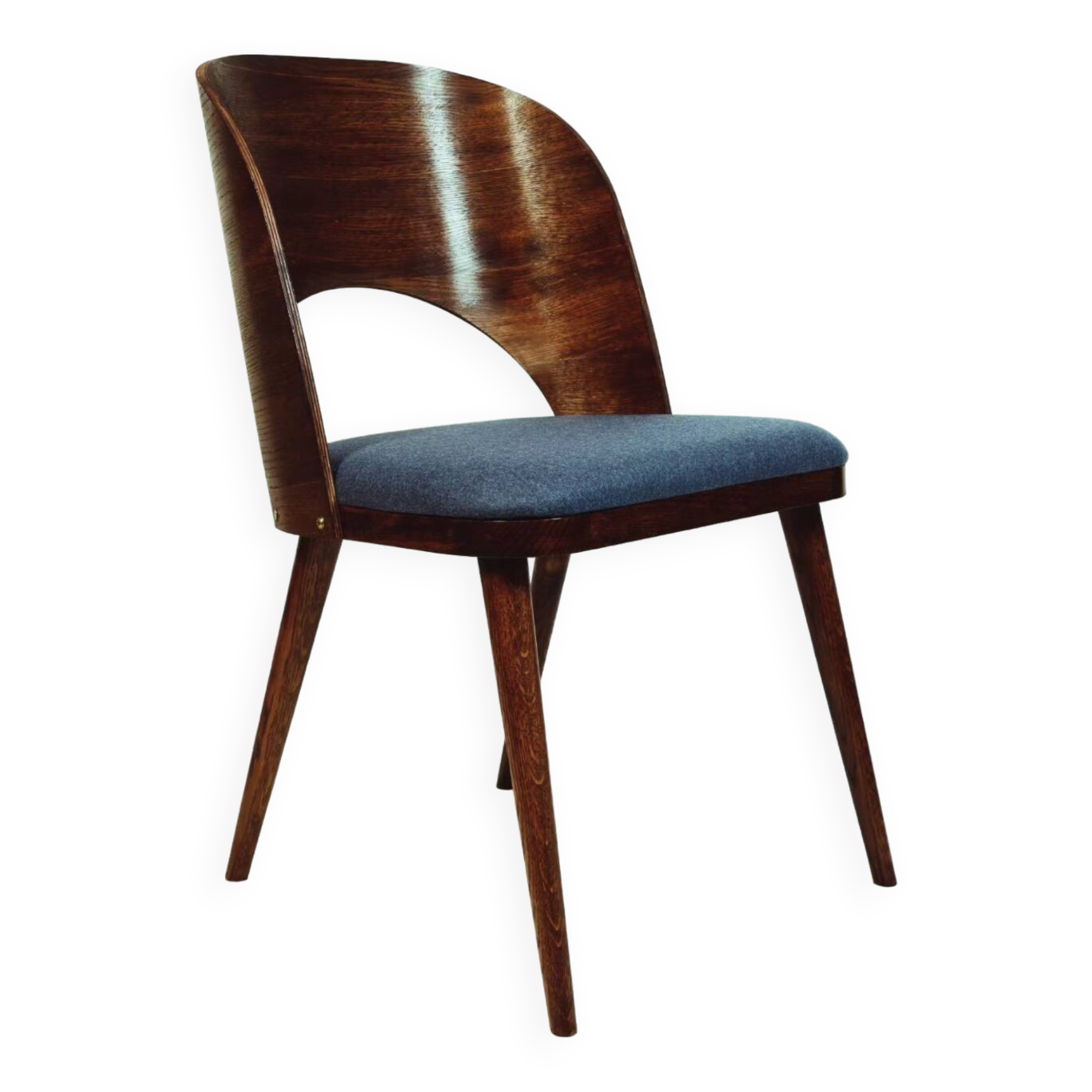 Chaises de salle à manger en chêne design vintage personnalisées