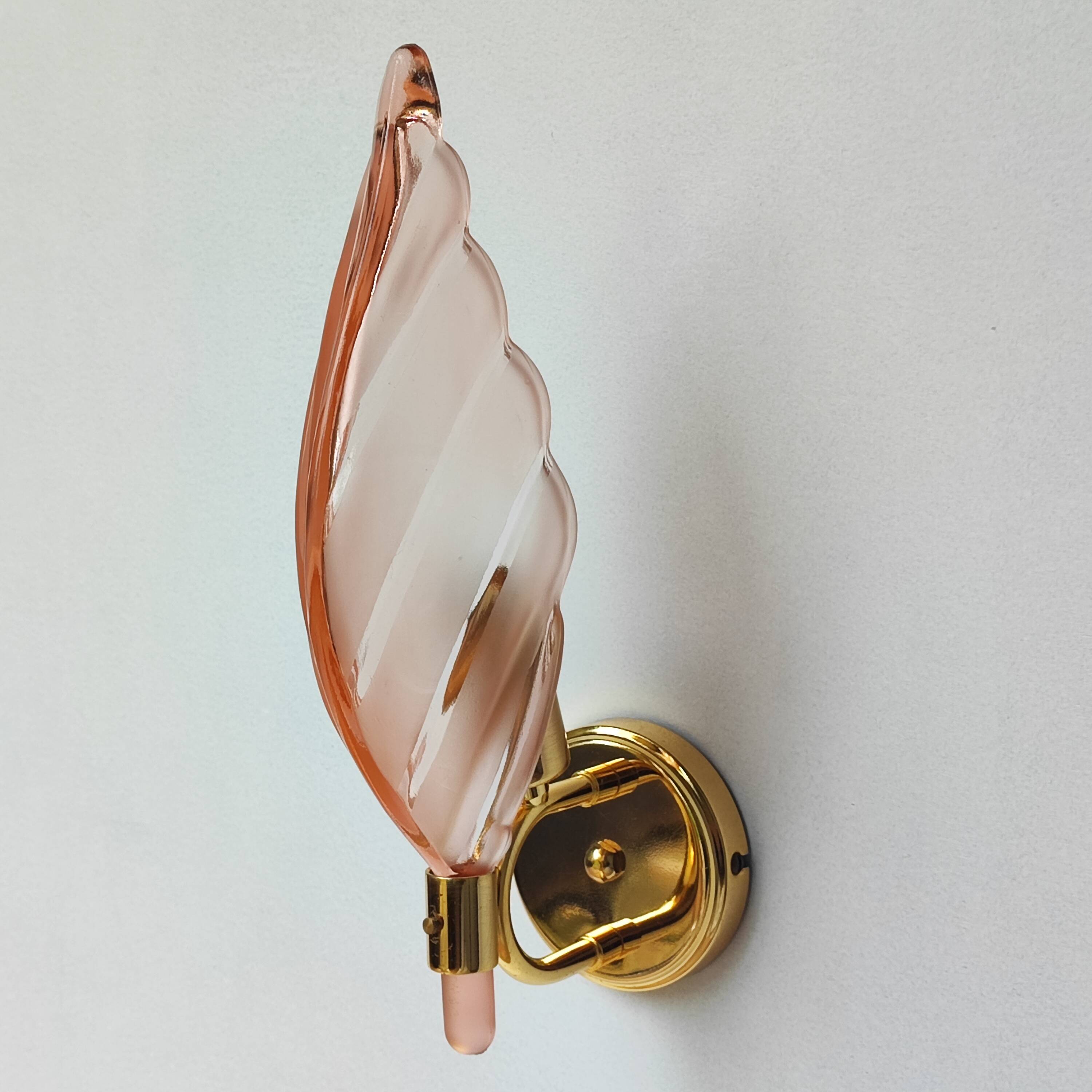 Murano "Leaf" wall lamp