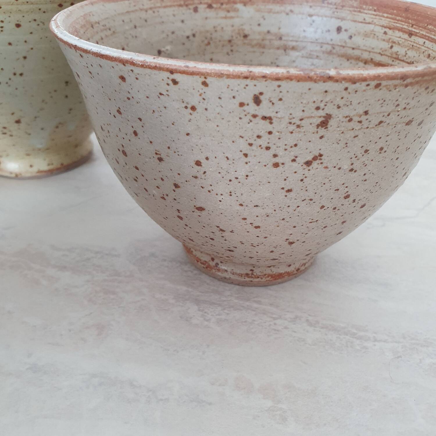 4 large bowls in pyrite stoneware