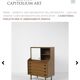 Mid Century Modern Italian Wood Cabinet, George Coslin for 3V Arredamenti P