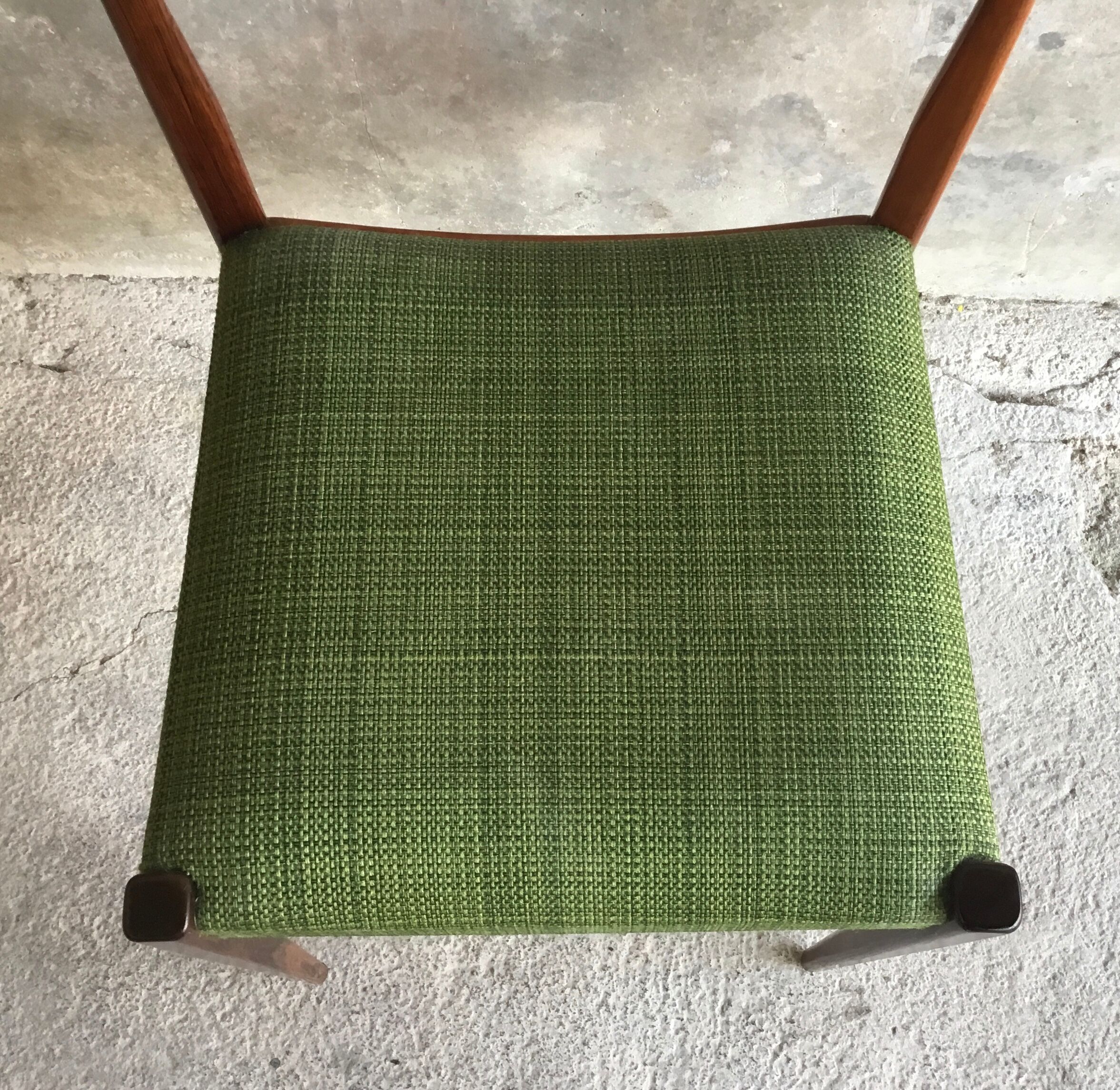Scandinavian møller chair in teak and fabrics - 1960